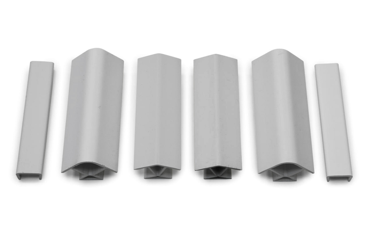 Комплект заглушек для цоколя Светло-серый для кухни