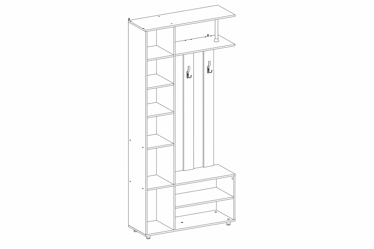 Прихожая Бруно СТЛ.317.01Дуб сонома, фото 3