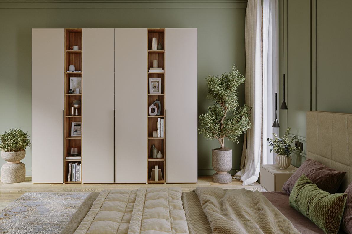 Шкафы Лаура 2532 №3Кашемир серый