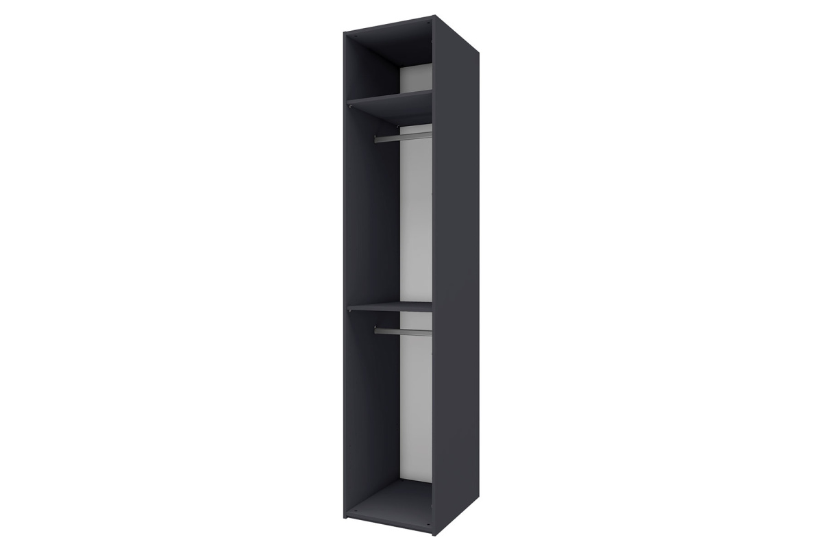 Шкаф 1-дверный Лаура 2 Серый уголь Лаура 2Серый уголь, фото 2