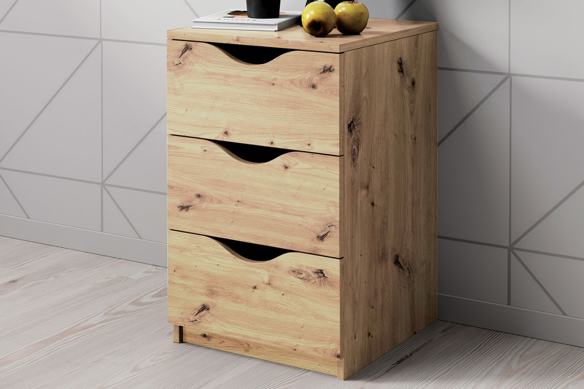 Тумба 3 ящика НексусДуб артисан, фото 2