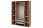 Шкаф 4-х дверный ОнтариоДуб Барокко янтарный/Серый Асфальт глянец, фото 2