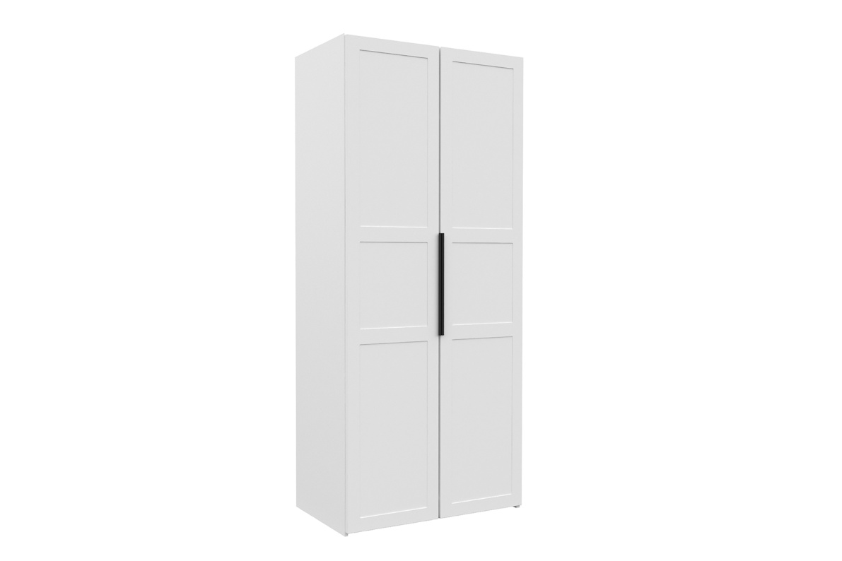 Шкаф 2-х дверный с фасадом МДФ Оскар (компл.2)Белый