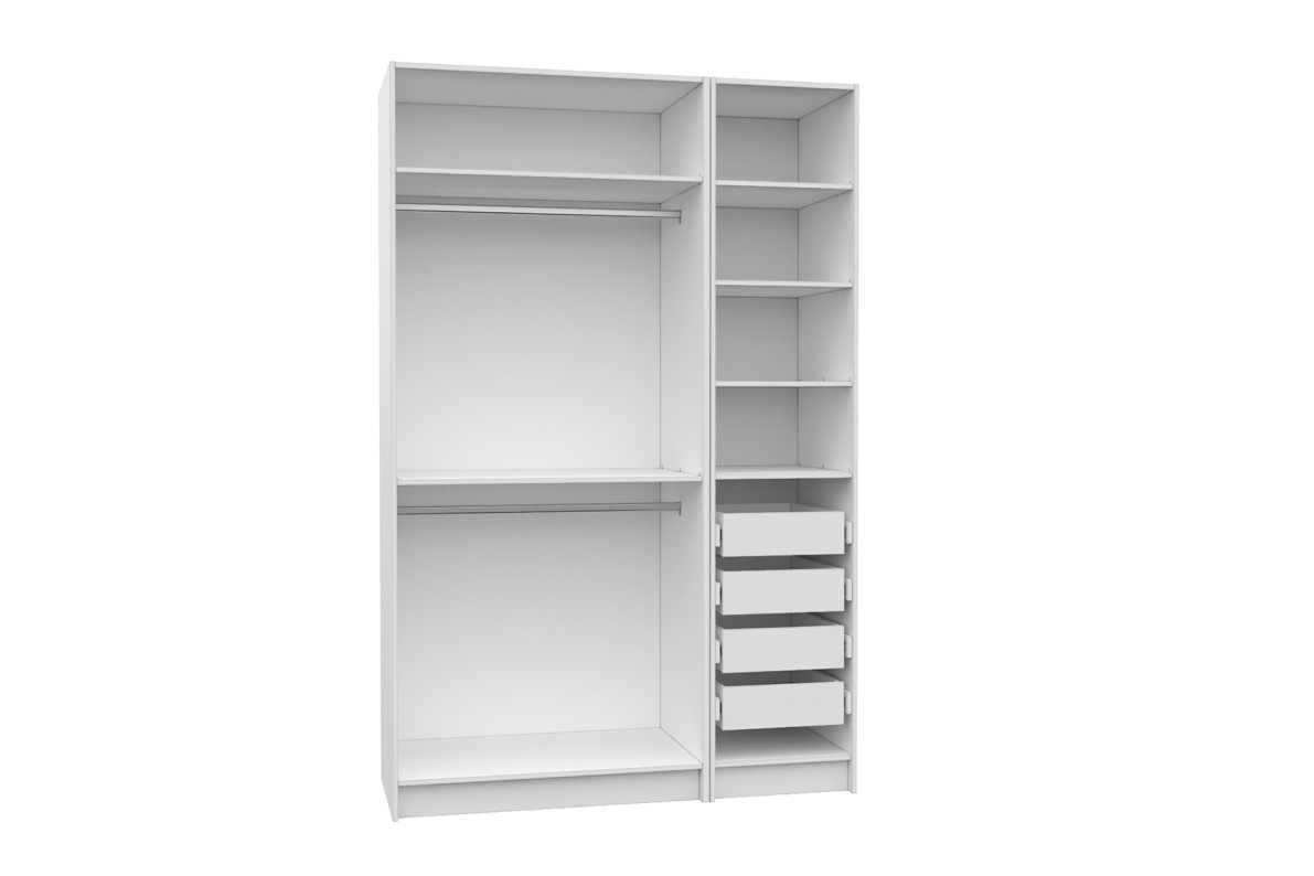 Шкаф 3-х дверный без фасадов с ящ. Оскар (компл.7)