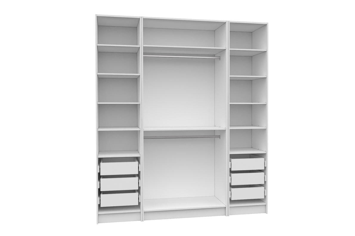 Шкаф 4-х дверный Оскар (компл.9)Белый, фото 2