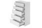 Комод с 5-ю ящиками Реан Белый, фото 4