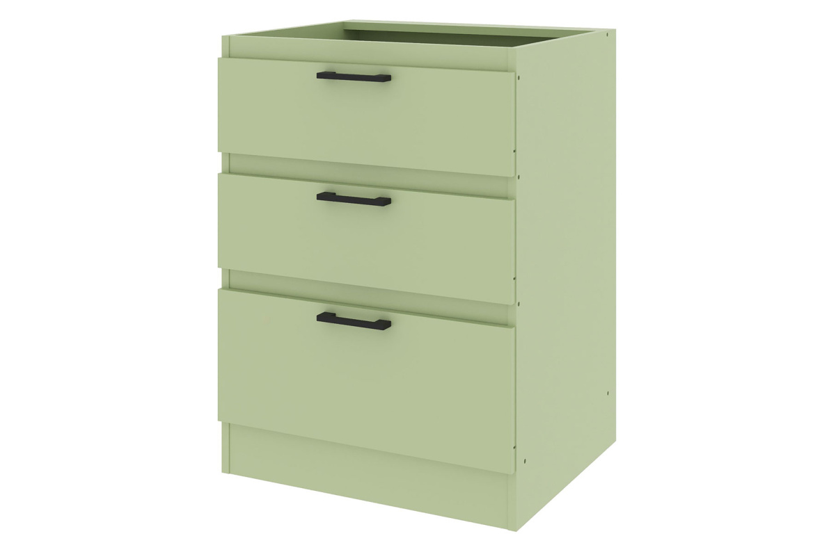 Шкаф напольный с ящиками ш60 Ревилья Зеленый шалфей