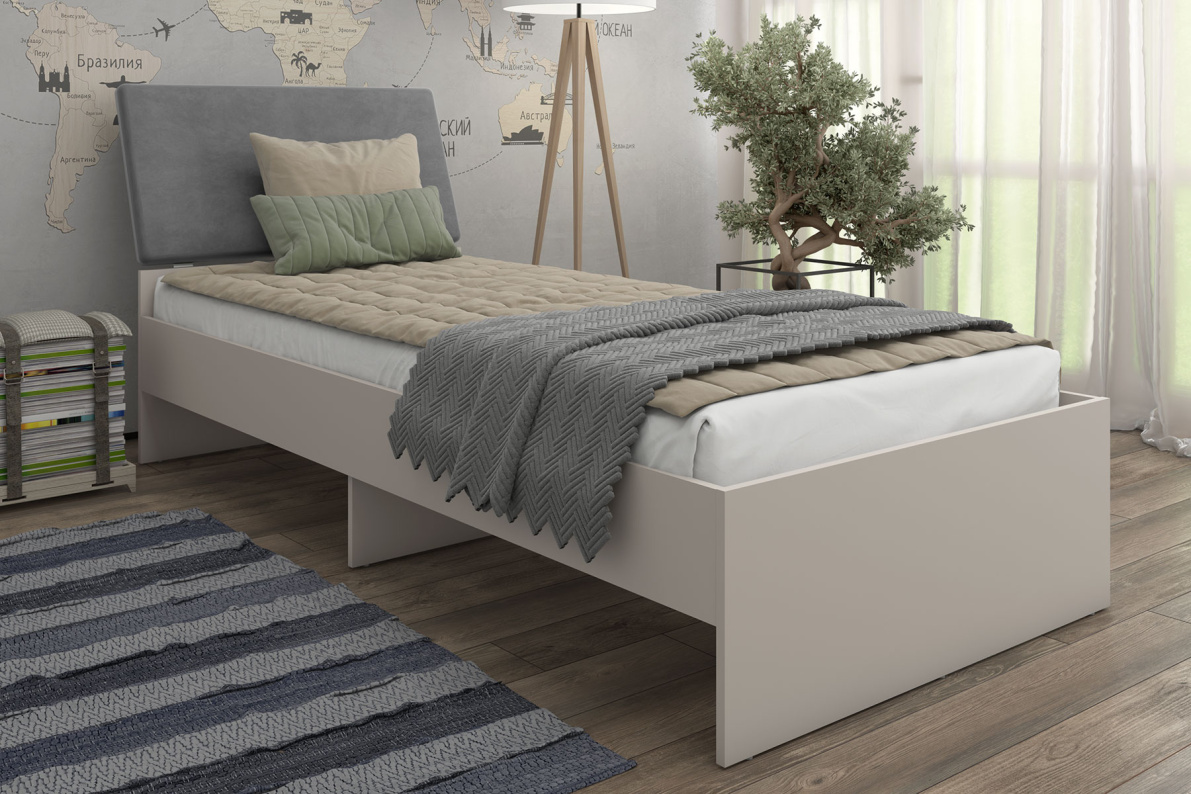 Односпальная кровать с основанием Софт (90 х 200 см)