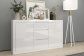 Комод с 3-мя ящиками, 154,5х90х40 см Спайс Белый глянец