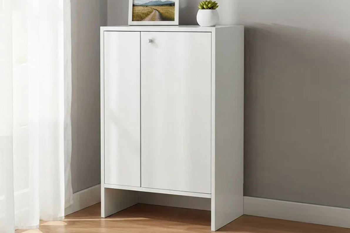 Шкаф 50х30х78 см, с двумя дверцами ТевиБелый