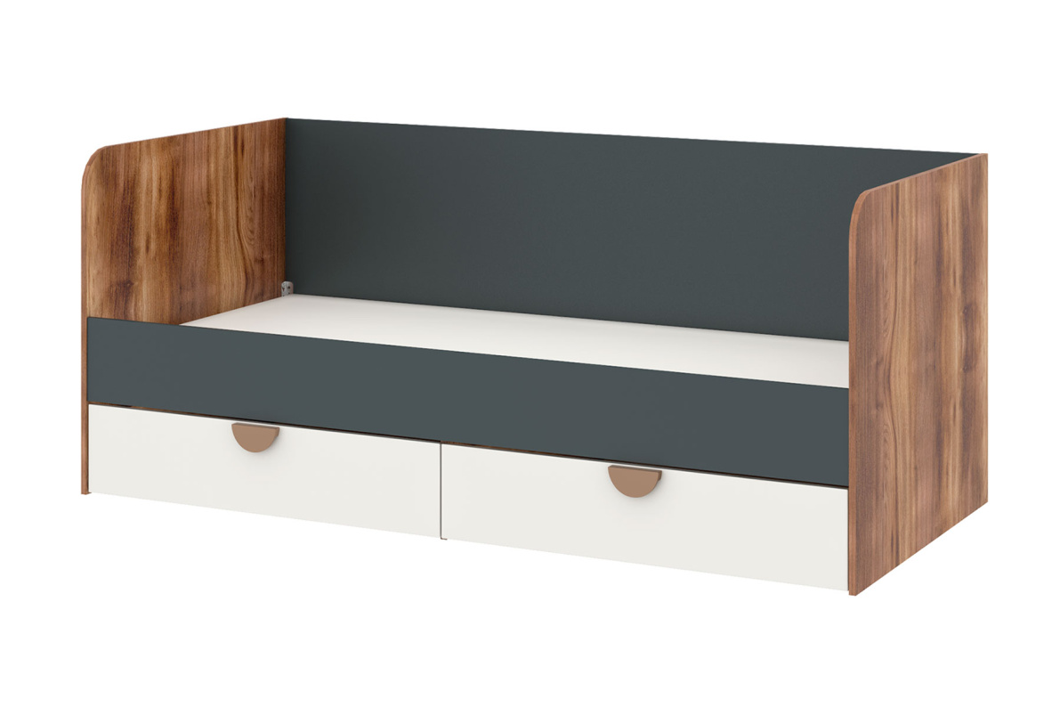 Кровать (90 х 200) ТризильЗеленый камень/Белый, фото 2