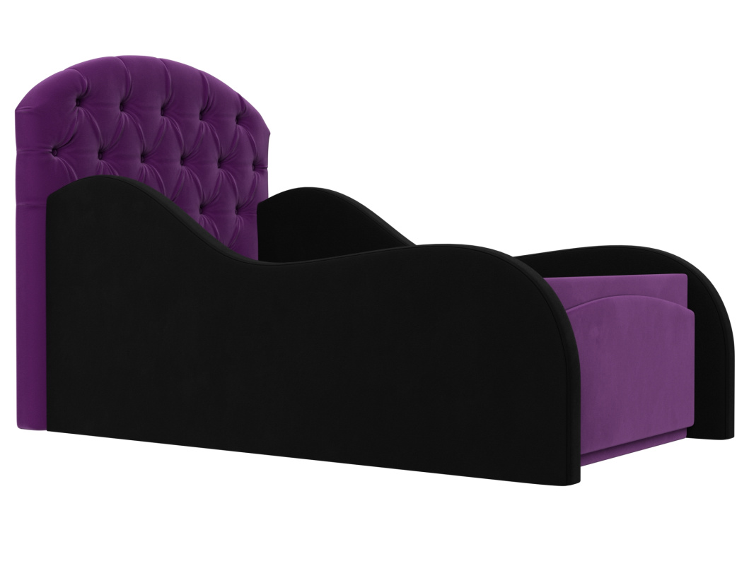Детская кровать Злата (70х140) фиолетово-черная